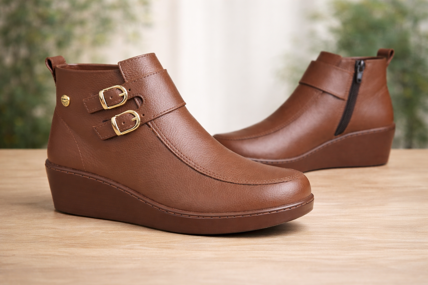 😍 BOTA EN CUERO PARA DAMA Ref.6106