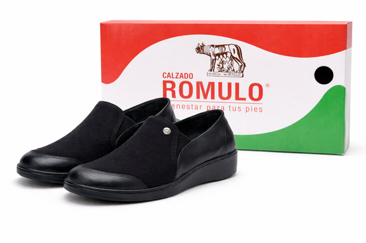 👣 ZAPATOS PARA DAMA EN TELA CERRADOS MARCA ROMULO